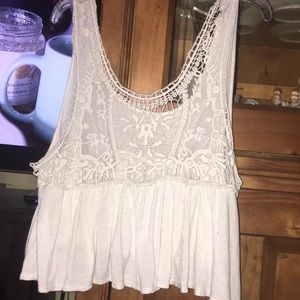 Creamy Cropped Tank Top